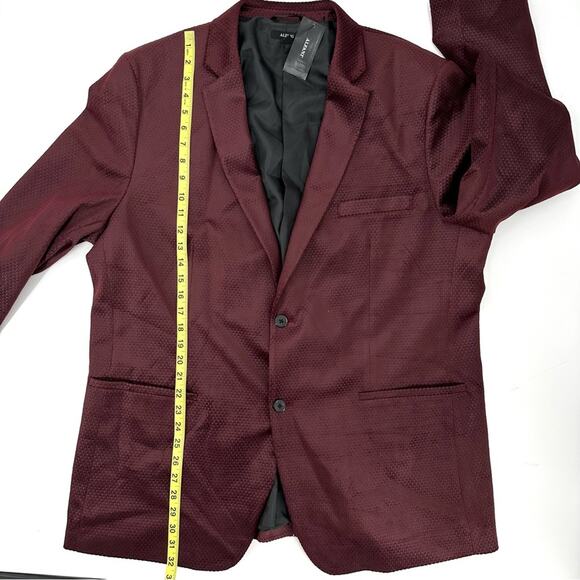 Alfani geometric textured blazer in color port Size XXL - Picture 15 of 15